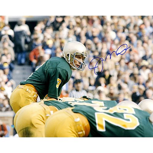 Steiner Sports Notre Dame Fighting Irish Joe Montana At The Line Of Scrimmage 16 x 20 Signed Photo