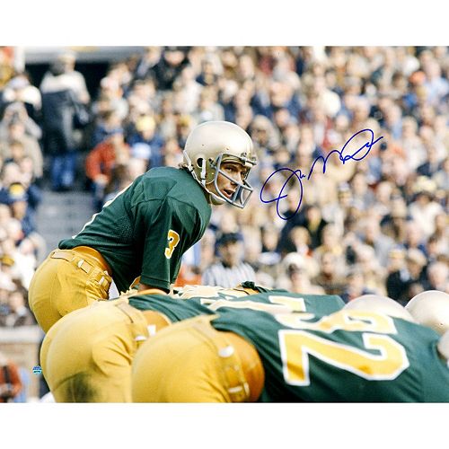 Steiner Sports Notre Dame Fighting Irish Joe Montana At The Line Of Scrimmage 16