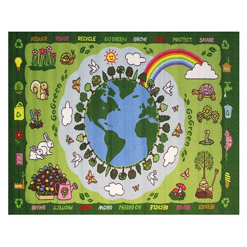 Fun Rugs Fun Time Go Green Rug