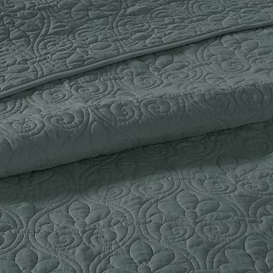 Madison Park Mansfield Reversible Antimicrobial Bedspread Set