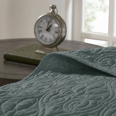 Madison Park Mansfield Reversible Antimicrobial Bedspread Set