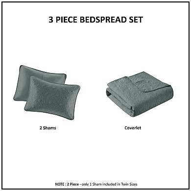 Madison Park Mansfield 3-pc. Bedspread Set