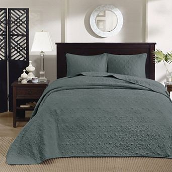 Madison Park Mansfield Reversible Antimicrobial Bedspread Set