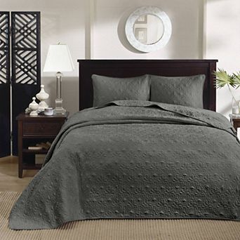 Madison Park Mansfield Reversible Antimicrobial Bedspread Set