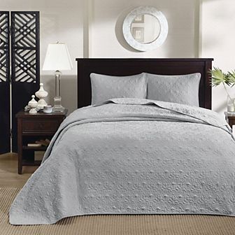Madison Park Mansfield Reversible Antimicrobial Bedspread Set