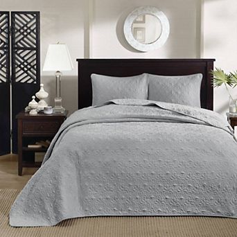 Madison Park Mansfield Reversible Antimicrobial Bedspread Set