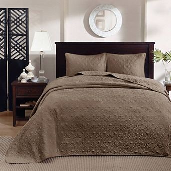 Madison Park Mansfield Reversible Antimicrobial Bedspread Set