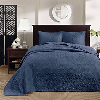 Madison Park Mansfield Reversible Antimicrobial Bedspread Set