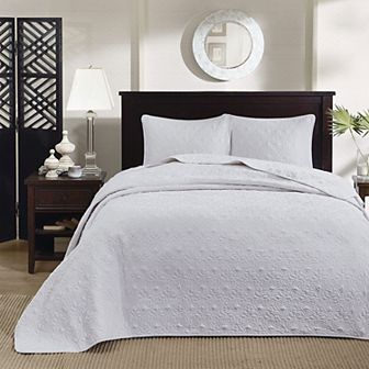 Madison Park Mansfield Reversible Antimicrobial Bedspread Set