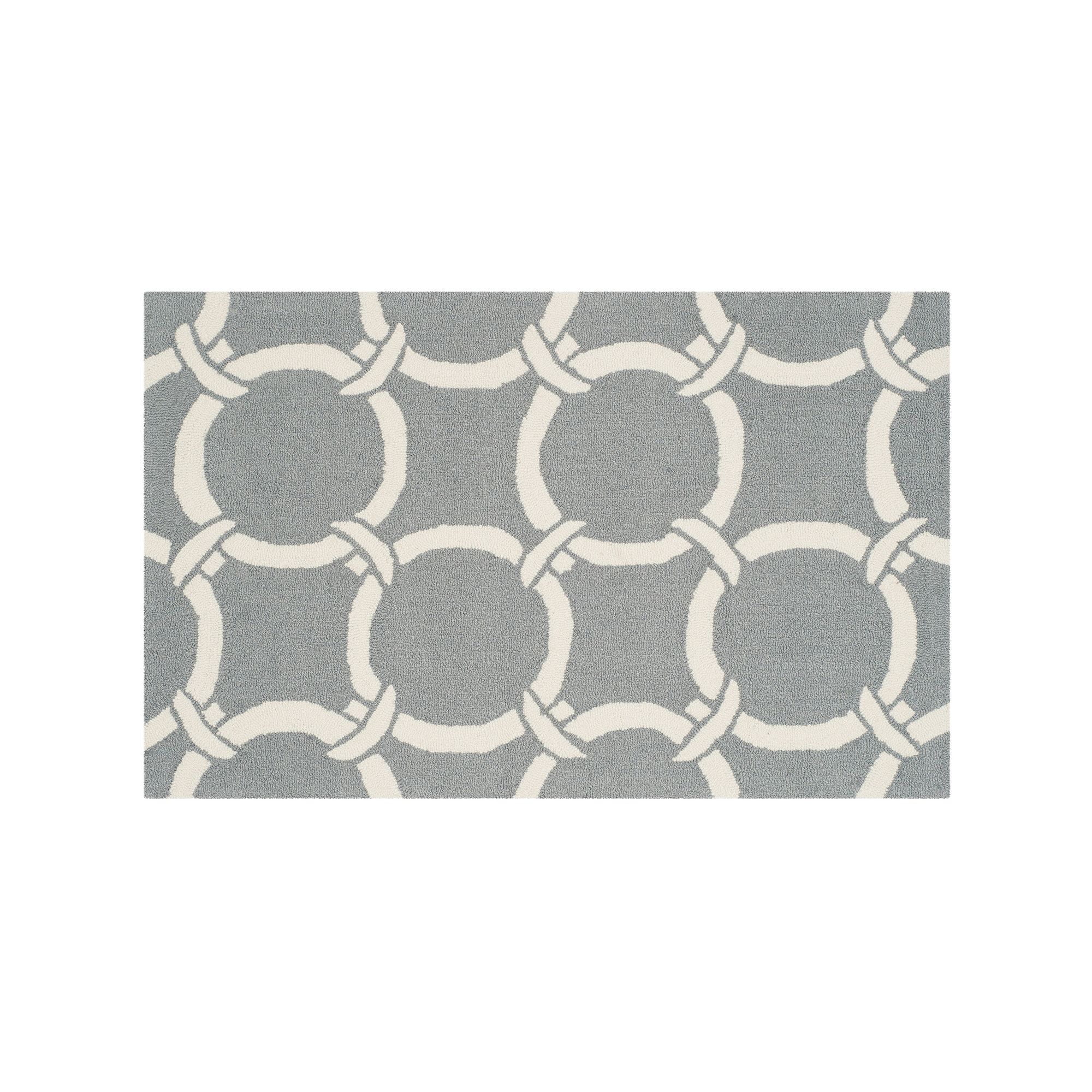 Safavieh Four Seasons Orlando Trellis Indoor Outdoor Rug, Gray Ivory
