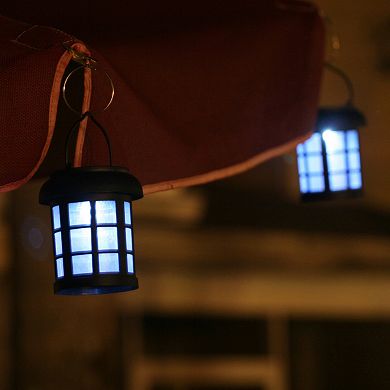 Hanging LED Lantern 2-piece Umbrella Decor Light Set