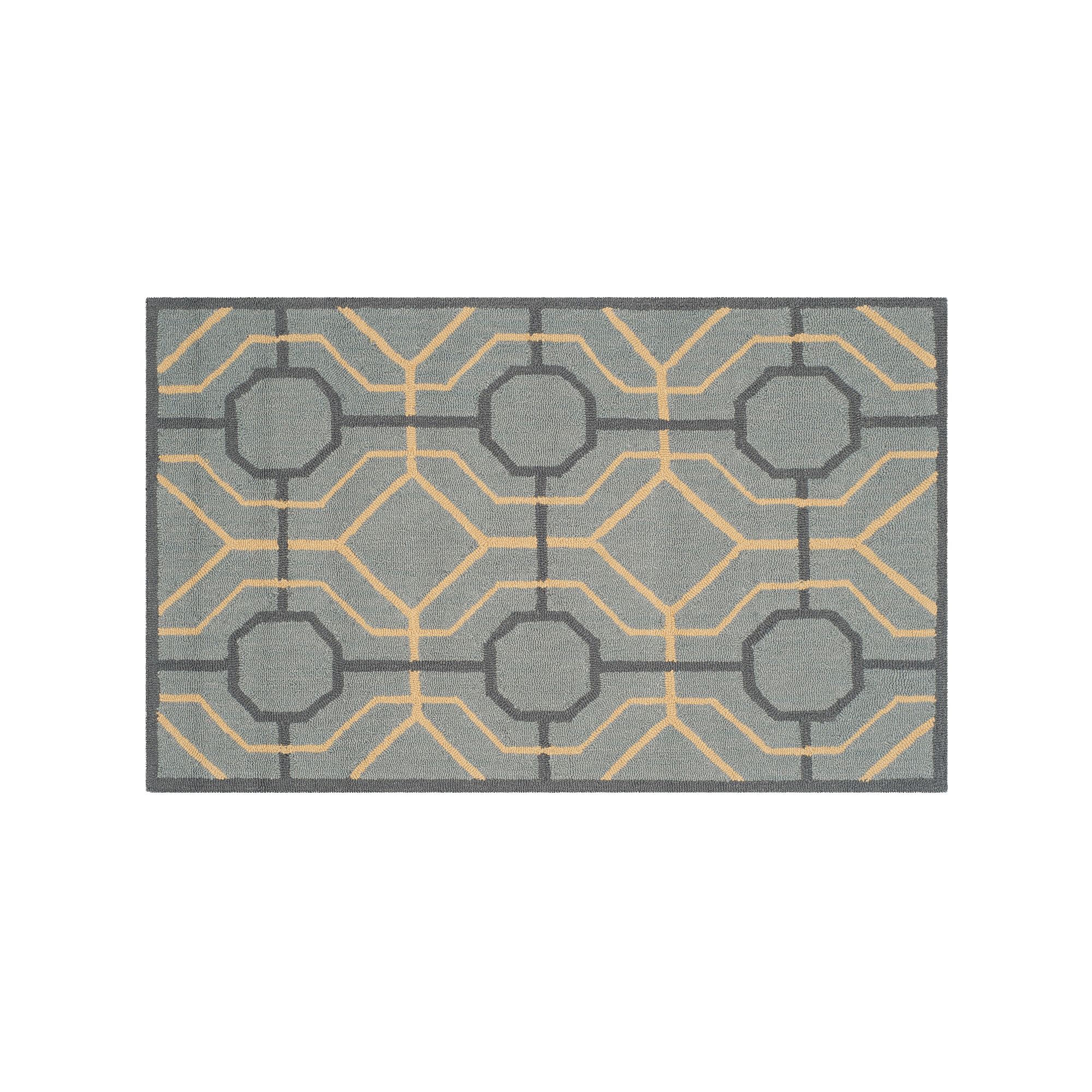 Safavieh Four Seasons Boynton Geometric Indoor Outdoor Rug, Gray Gold