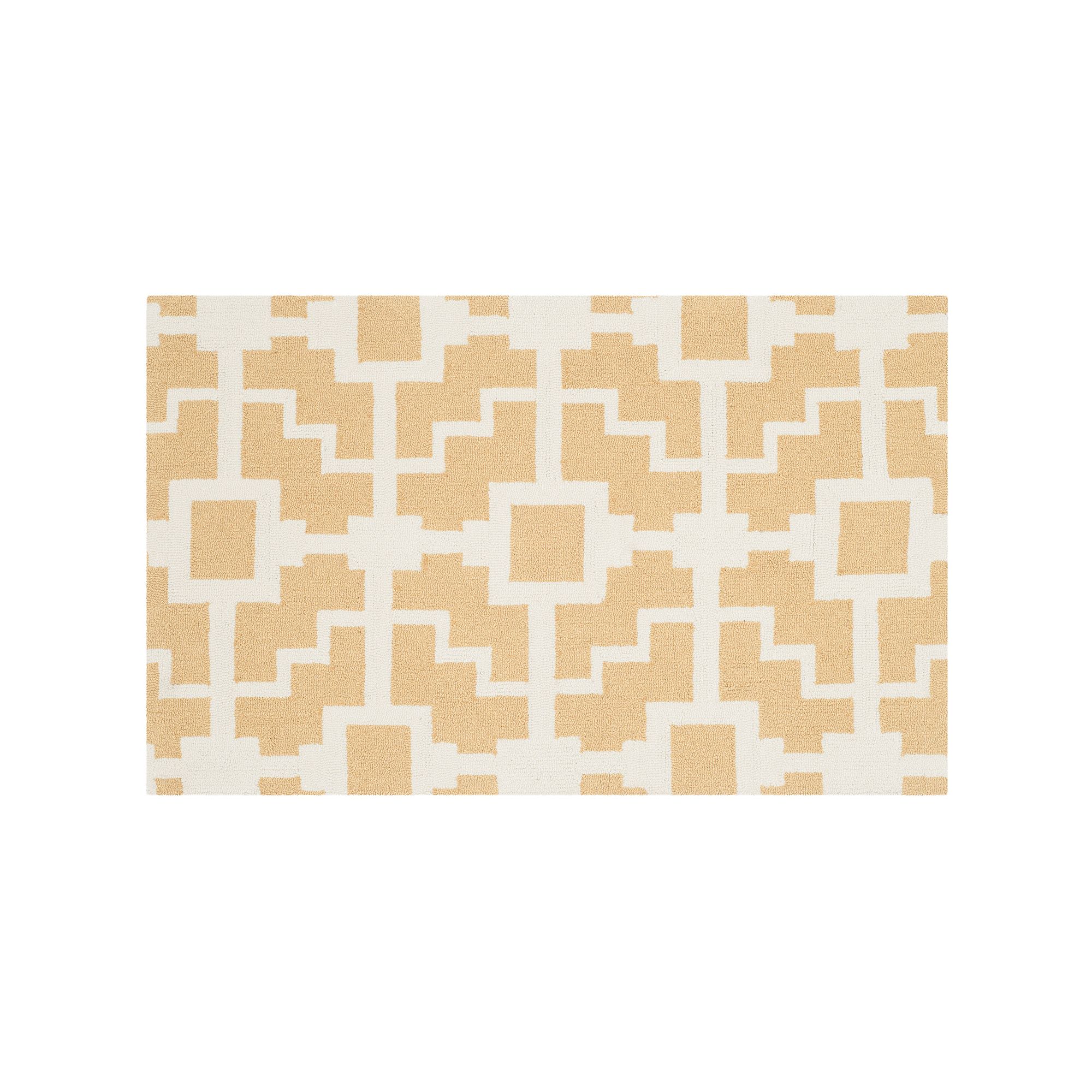 Safavieh Four Seasons Crestview Geometric Indoor Outdoor Rug, Gold Ivory