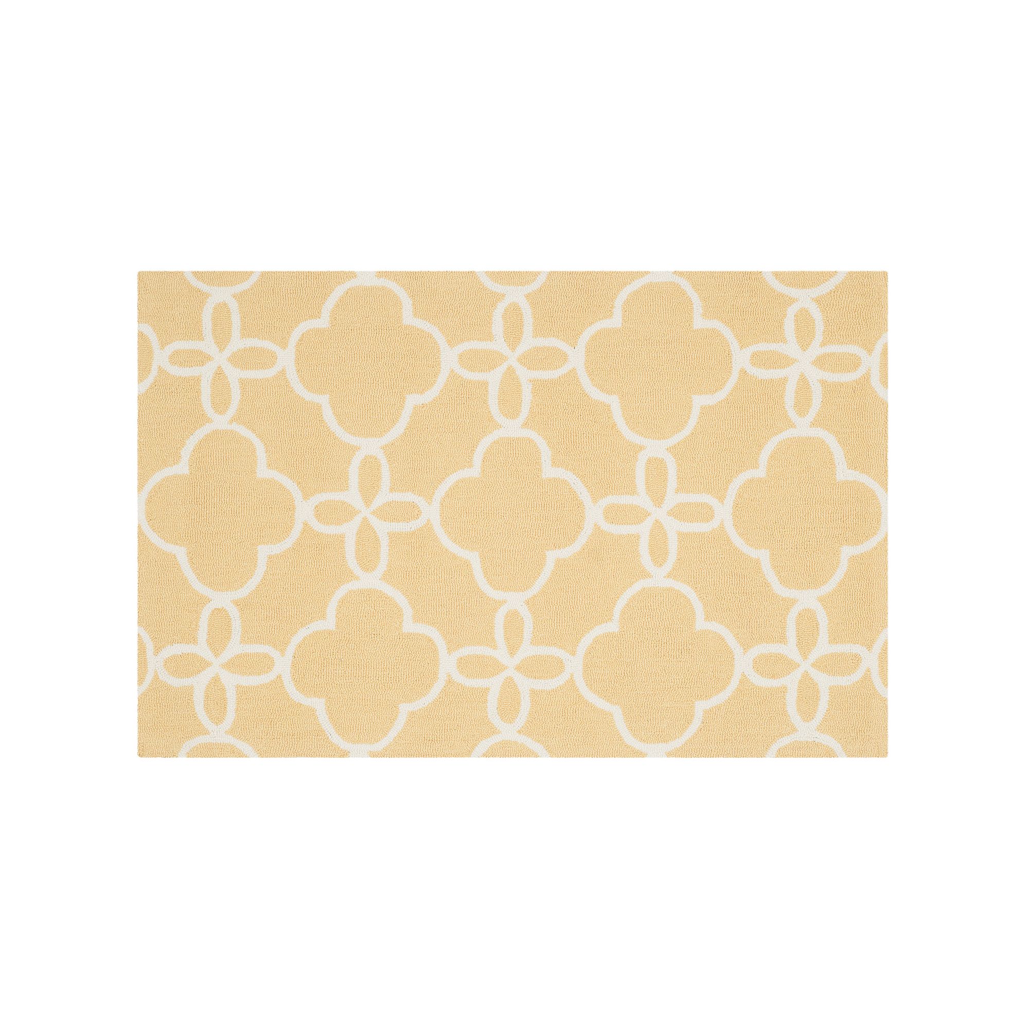 Safavieh Four Seasons Newberry Trellis Indoor Outdoor Rug, Gold Ivory
