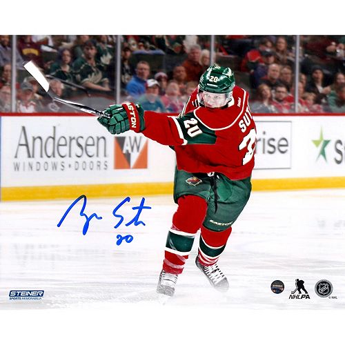 Steiner Sports Minnesota Wild Ryan Suter Slap Shot 8 x 10 Signed Photo