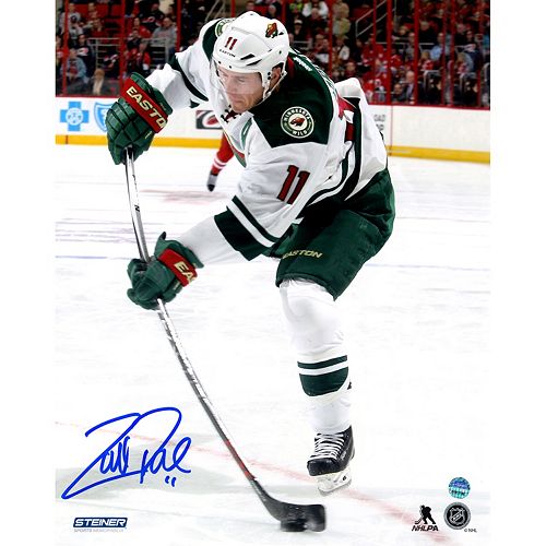 Steiner Sports Minnesota Wild Zach Parise Wild Stick Flex 8 x 10 Signed Photo