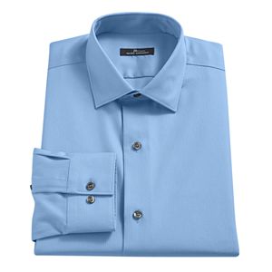 Men's Marc Anthony Textured Slim-Fit No-Iron Dress Shirt