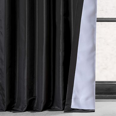 EFF Faux Silk Taffeta Blackout Curtain Panel