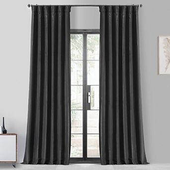 EFF Faux Silk Taffeta Blackout Curtain Panel