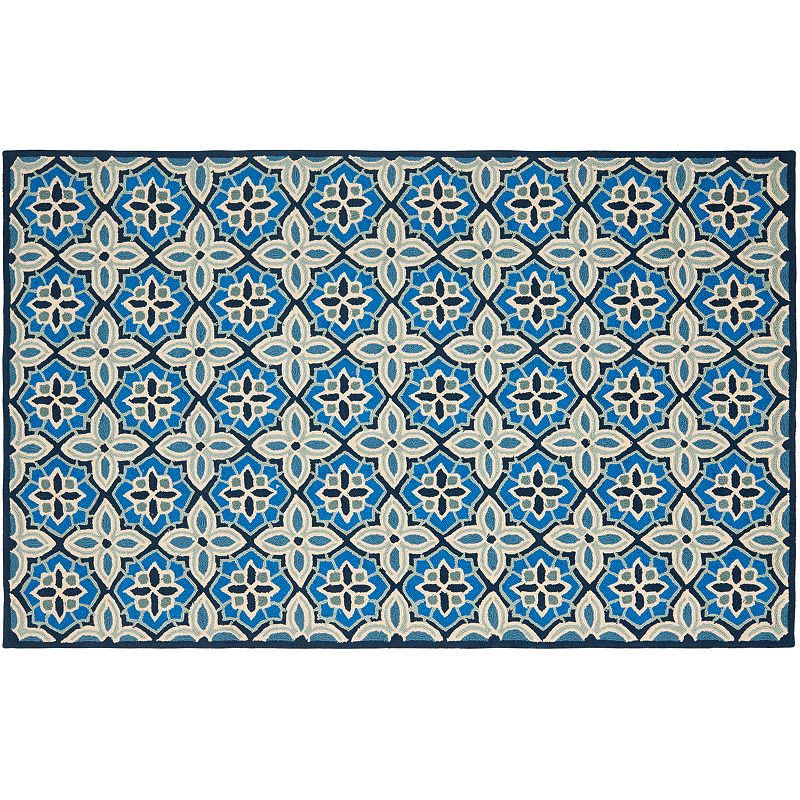 Safavieh Four Seasons Sunrise Suzani Indoor Outdoor Rug, Multicolor, 5X8 Ft