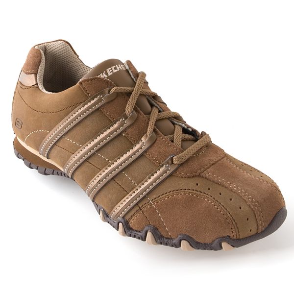 Brown skechers tennis on sale shoes