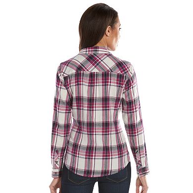 Croft & Barrow® Print Flannel Shirt - Women's