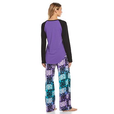 Star Wars Pajamas: Knit Sleep Top & Microfleece Pants Pajama Set - Juniors