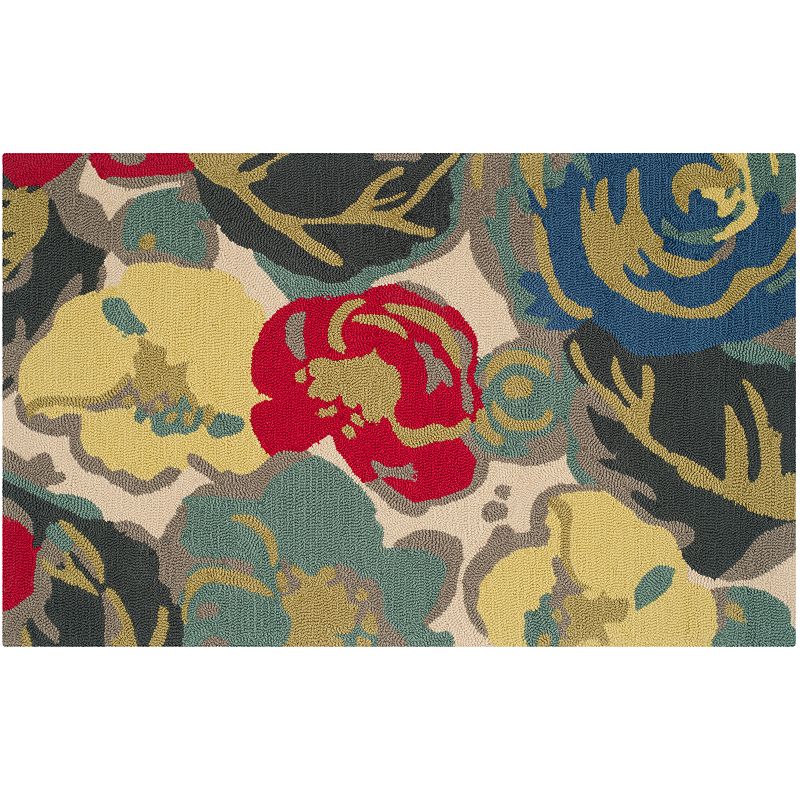 Safavieh Four Seasons Avon Floral Indoor Outdoor Rug, Multicolor, 4X6 Ft