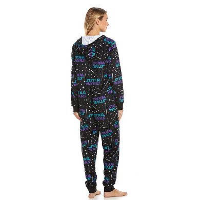 Star Wars Pajamas: Hooded Microfleece One-Piece Pajamas - Juniors