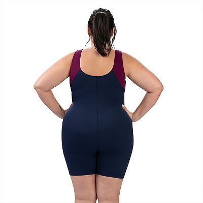 Plus Size Dolfin Aquatard One Piece Swim Legsuit