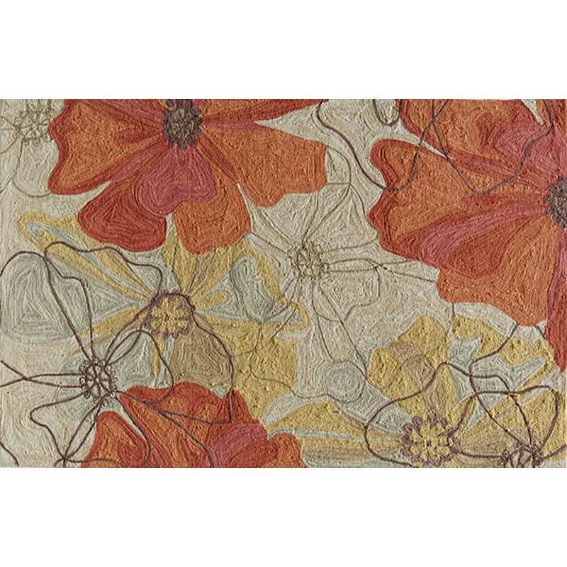 Momeni Summit Floral Outlines Rug, Beig/Green, 3.5X5.5 Ft