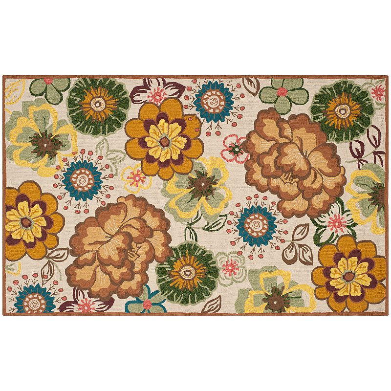 Safavieh Four Seasons Wellington Floral Indoor Outdoor Rug, Multicolor, 6FT Sq