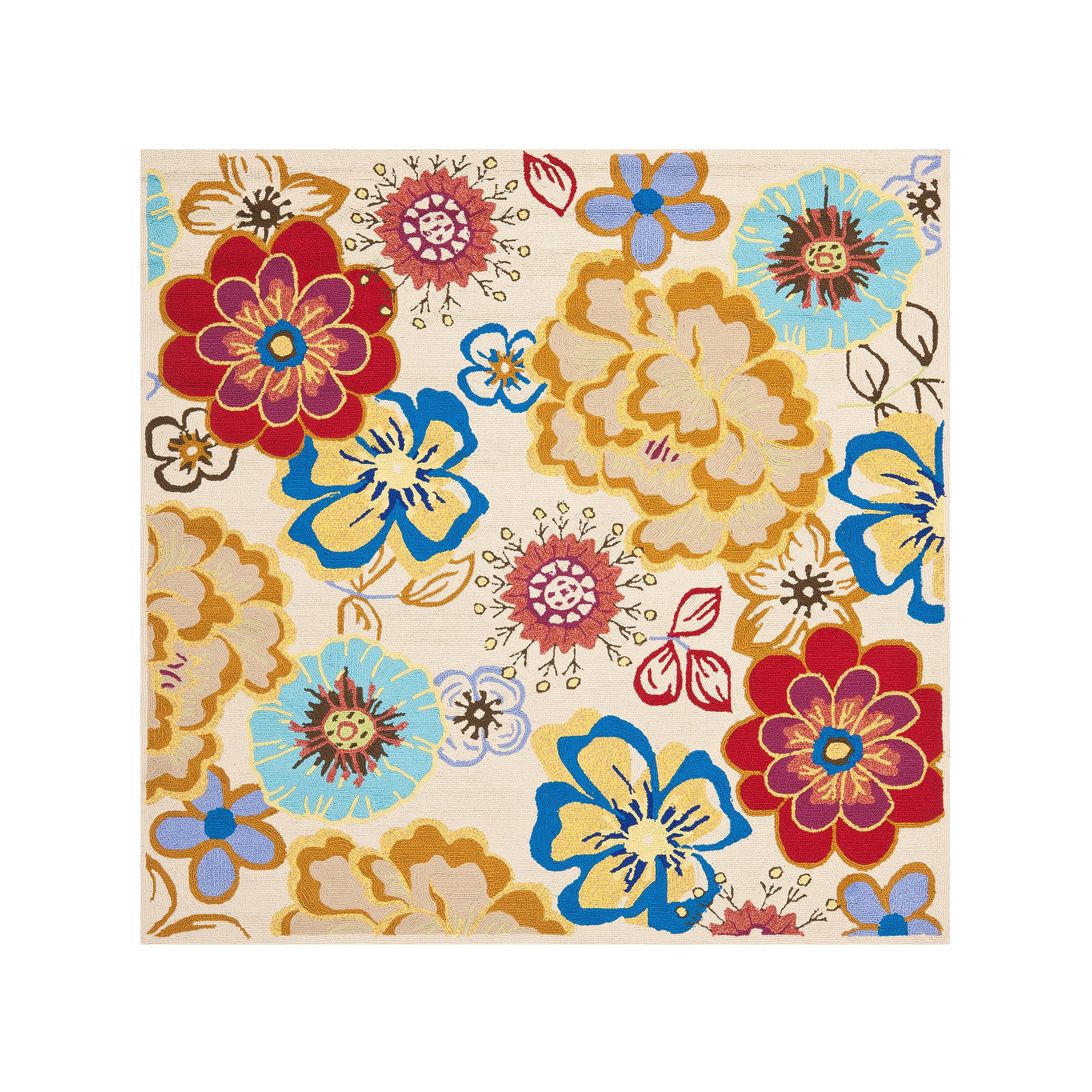 Safavieh Four Seasons Wellington Floral Indoor Outdoor Rug, Ivory Team