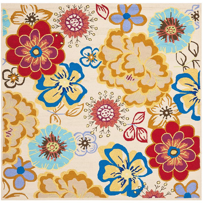 Safavieh Four Seasons Wellington Floral Indoor Outdoor Rug, Multicolor, 3.5X5.5 Ft