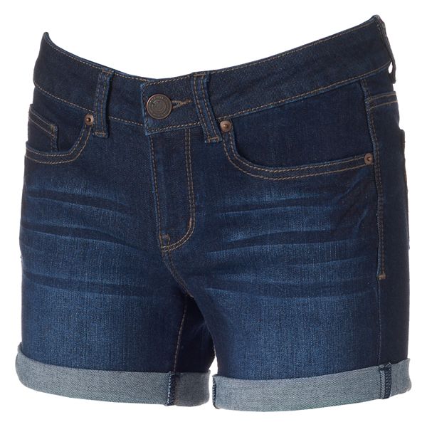 Juniors' SO® Midi Jean Shorts