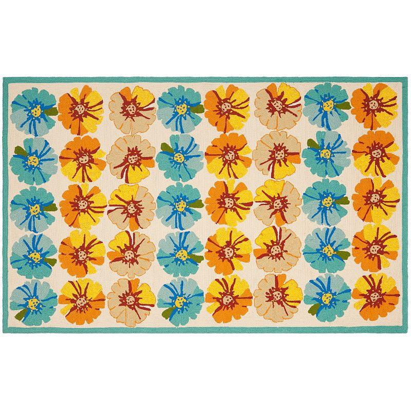 Safavieh Four Seasons Woodhaven Floral Indoor Outdoor Rug, Multicolor, 6FT Sq