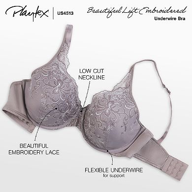 Playtex® Secrets® Beautiful Lift Embroidered Underwire Bra 4513