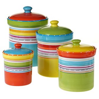 Certified International Mariachi 4 pc Kitchen Canister Set