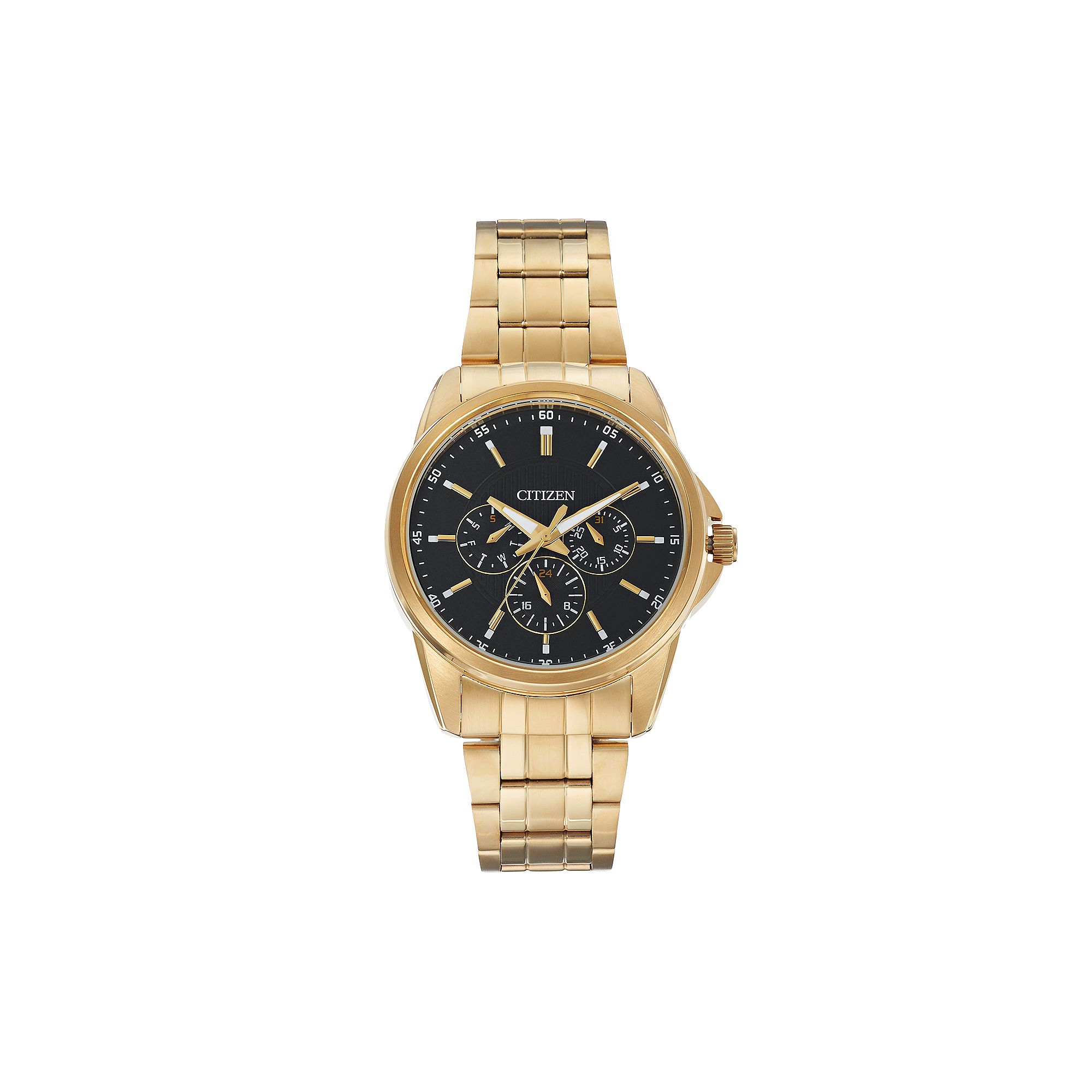Citizen Mens Stainless Steel Watch, Gold Tone
