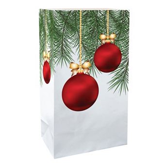 LumaBase Luminarias 24 pc Christmas Ornament Bags