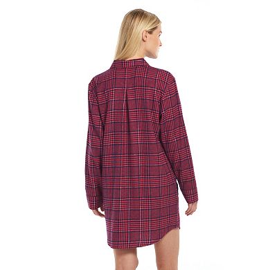 Women's Sonoma Goods For Life® Pajamas: Flannel Sleep Shirt