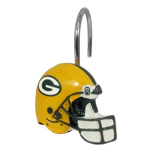 Green Bay Packers 12 Pack Shower Curtain Hooks