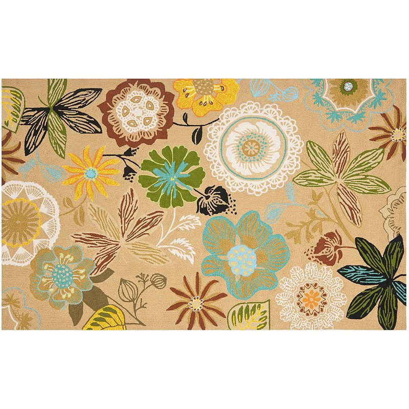 Safavieh Four Seasons Lauderhill Floral Indoor Outdoor Rug, Multicolor, 4X6 Ft