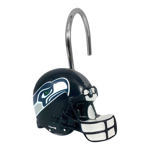 Seattle Seahawks 12 Pack Shower Curtain Hooks
