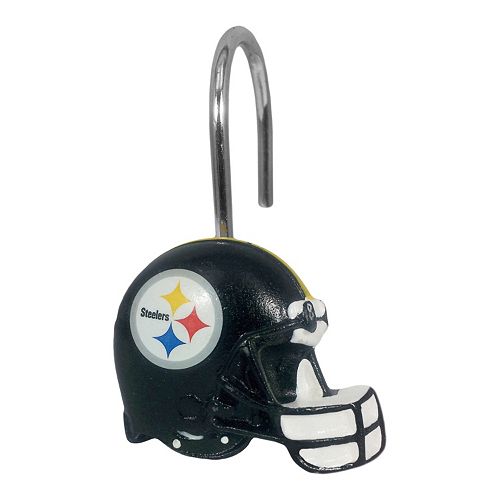 Pittsburgh Steelers 12 Pack Shower Curtain Hooks