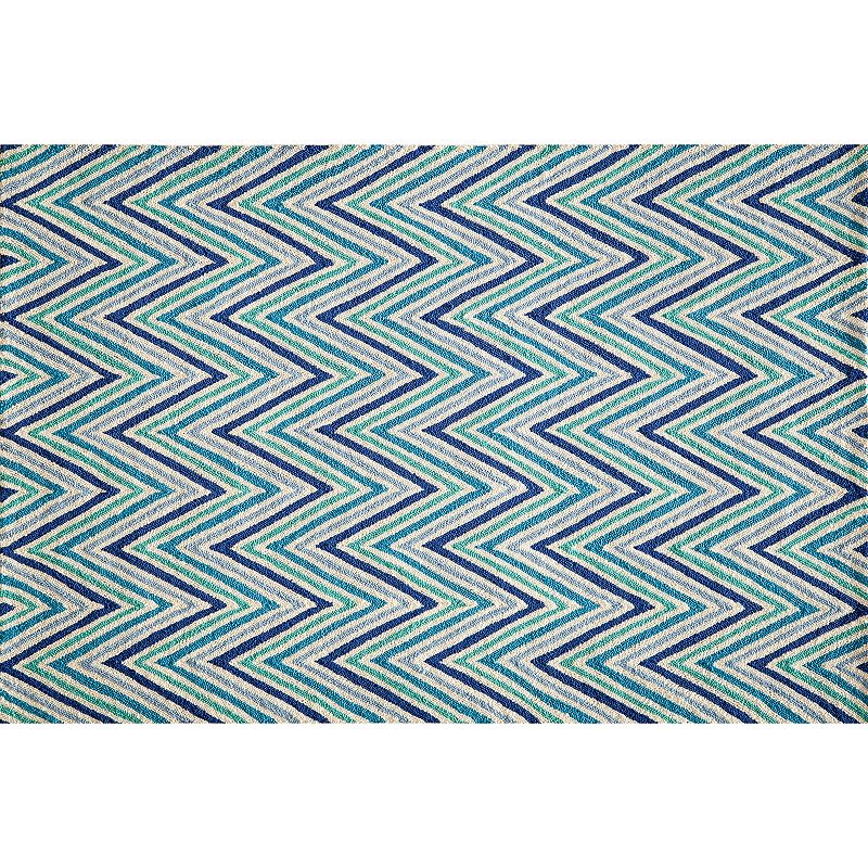 Momeni Geo Chevron Rug, Light Blue, 5X7 Ft