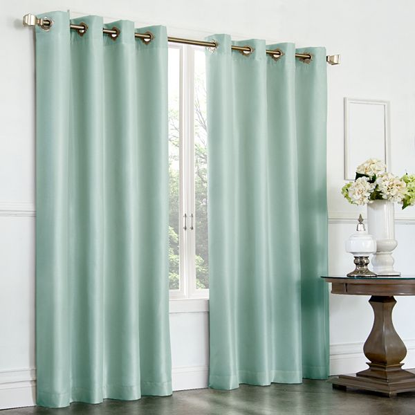 Regent Court 1-pack Venetian Faux-Silk Room Darkening Window Curtain