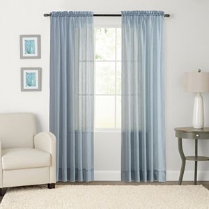 Sonoma Goods For Life 2 Pack Sheer Crushed Voile Window Curtain