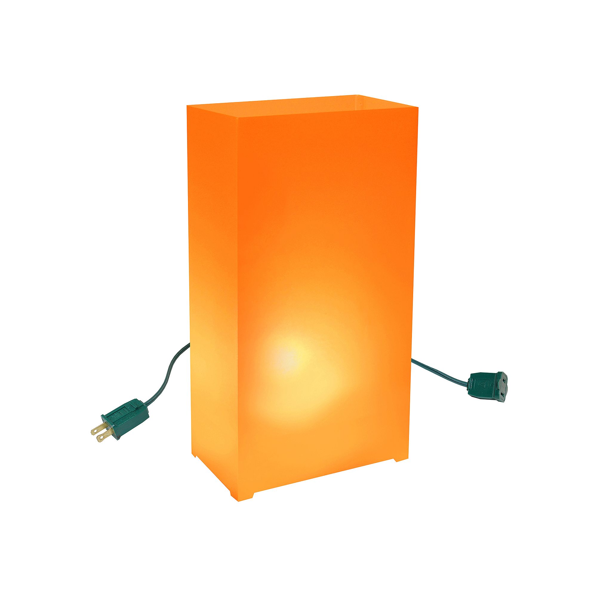 LumaBase Luminarias 10-Piece Electric Luminaria Kit, Orange