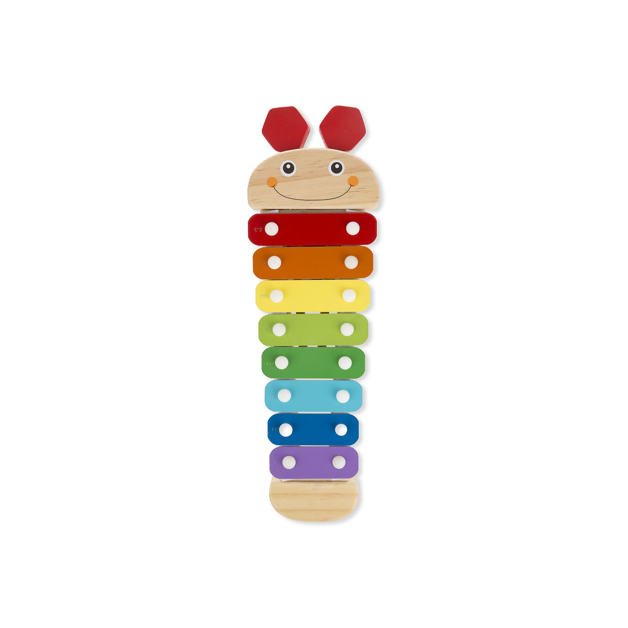 Melissa & Doug Wooden Caterpillar Xylophone, Multicolor